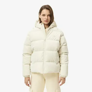 Женский короткий пуховик Lacoste, белый, арт. BF2604R