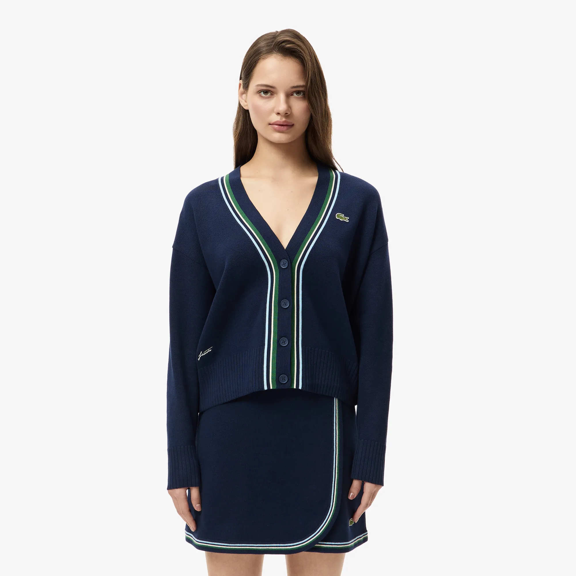 Вязаный кардиган Lacoste CLASSIC FIT, синий, арт. AF2621
