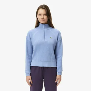 Свитер Lacoste RELAXED FIT с высоким воротом на молнии, синий, арт. AF2637