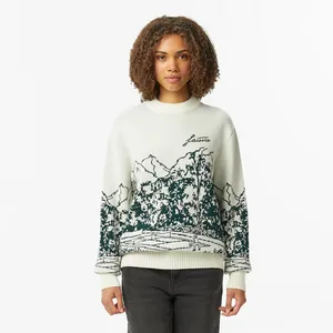 Свитер Lacoste с принтом Relaxed Fit, белый, арт. AF2611