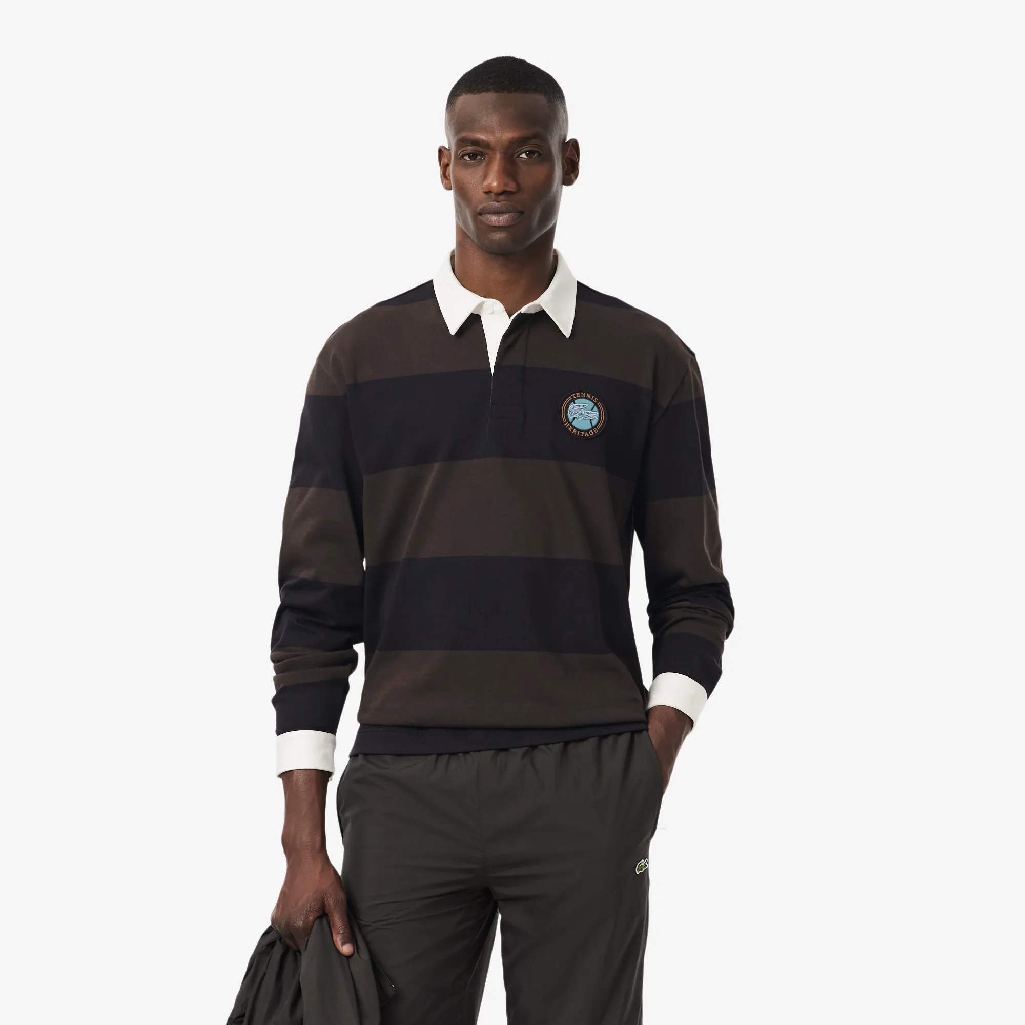 Мужское поло-регби Lacoste Relaxed Fit, синий, арт. KH5916
