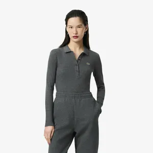 Женское поло Lacoste Slim Fit, серый, арт. DF5281