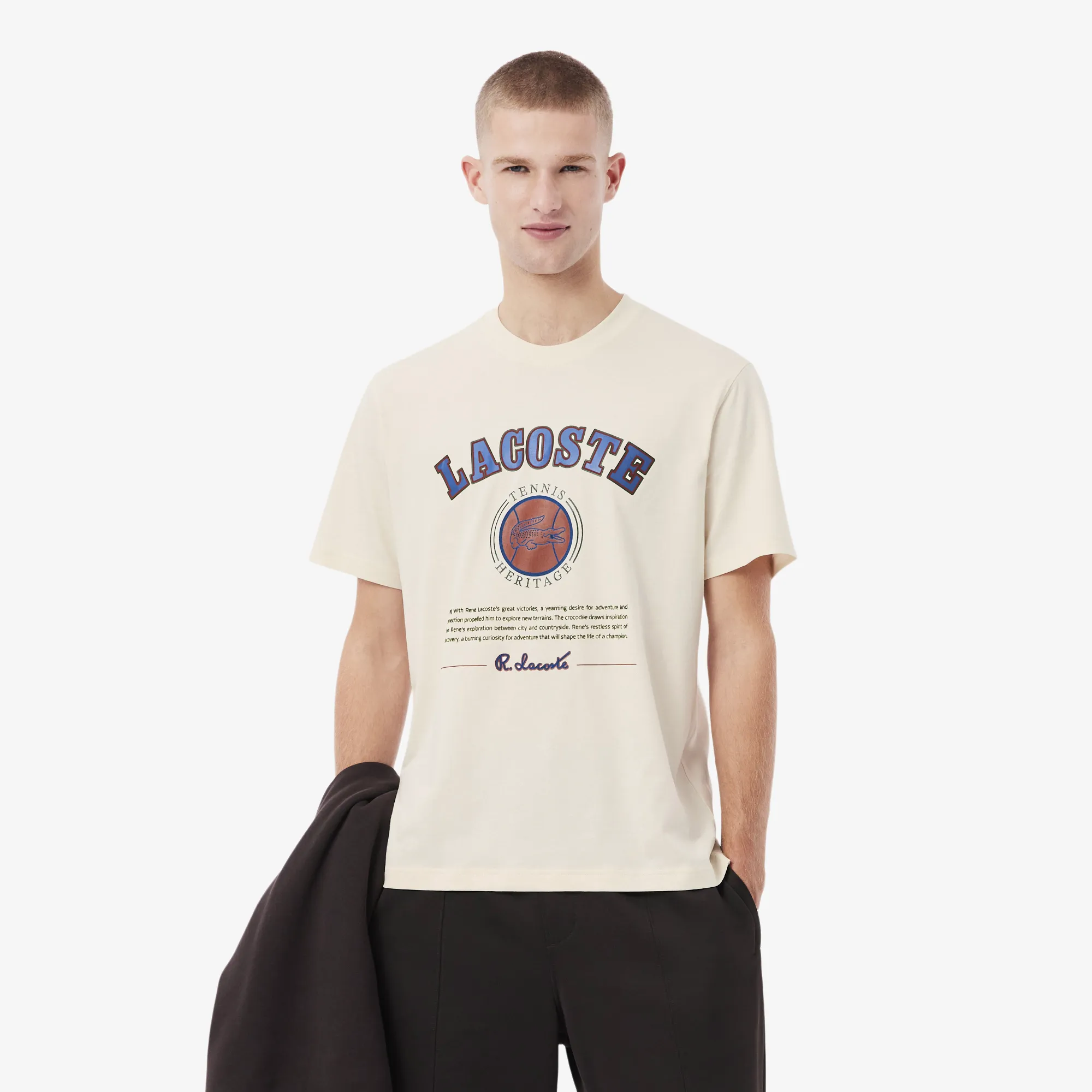 Футболка Lacoste Classic Fit из органического хлопка, белый, арт. TH5910