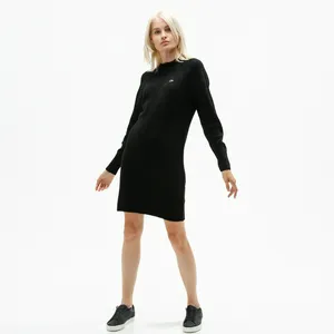 Платье Lacoste со смесью шерсти, черный, арт. EF2017