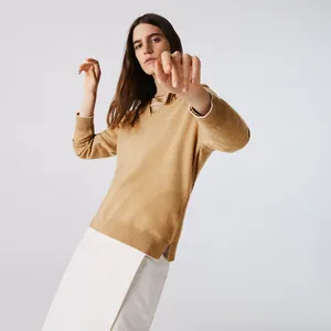 Женский шерстяной свитер Lacoste, коричневый, арт. AF2405