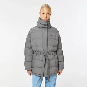 Объемная удлиненная куртка Lacoste, серый, арт. BF2433