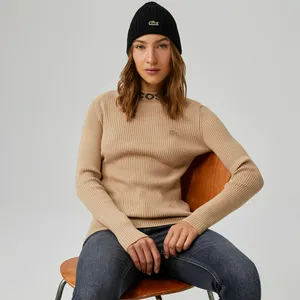 Женский свитер Lacoste Slim Fit, бежевый, арт. AF2302