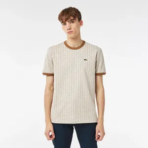 Футболка Lacoste Regular Fit с монограммой, коричневый, арт. TH1437