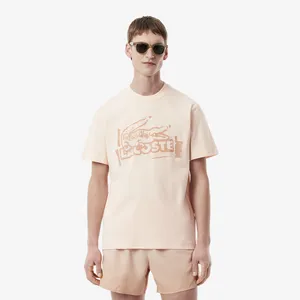 Футболка Lacoste из органического хлопка, розовый, арт. TH0284