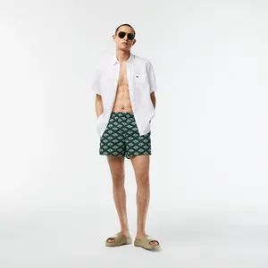 Плавки Lacoste с монограммой, зеленый, арт. MH5641