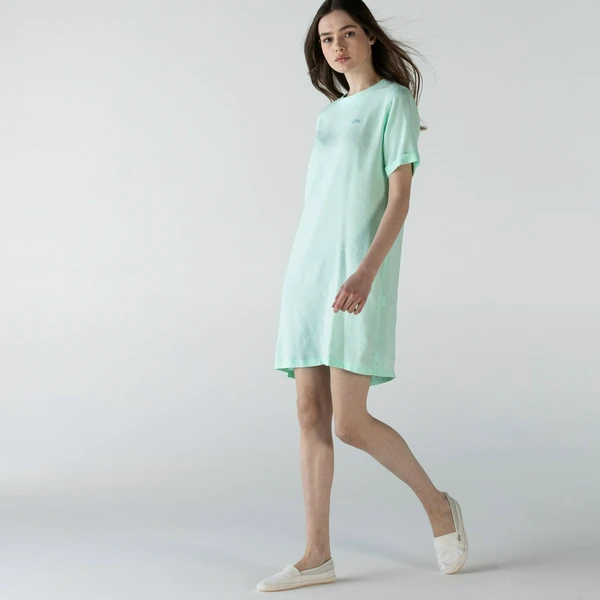 Женское платье Lacoste с круглым воротом, синий, арт. EF0123R