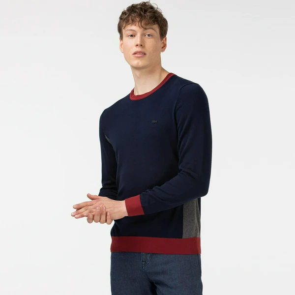 Свитер Lacoste Slim Fit, синий, арт. AH0117