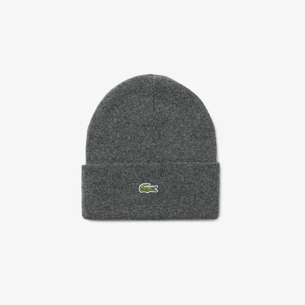 Шапка Lacoste в рубчик, серый, арт. RB9825