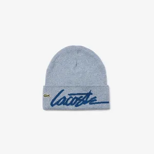 Шапка Lacoste унисекс из хлопка, синий, арт. RB2515