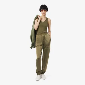 Женские брюки Lacoste OVERSIZE FIT, хаки, арт. HF5410