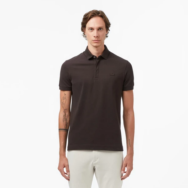 Мужское поло Lacoste PARIS Regular Fit, коричневый, арт. PH5522