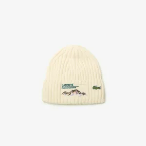 Вязаная шапка Lacoste, белый, арт. RB2606