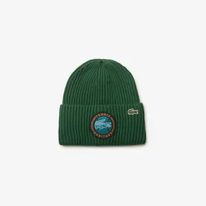 Вязаная шапка Lacoste, зеленый, арт. RB2605