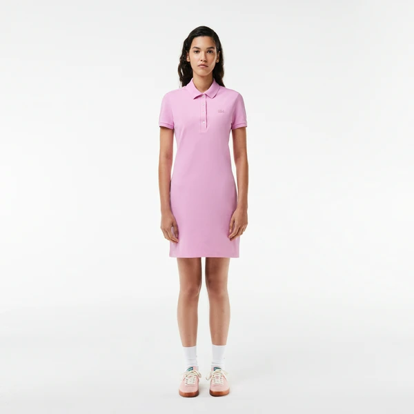 Женское платье-поло Lacoste Slim Fit, розовый, арт. EF5473