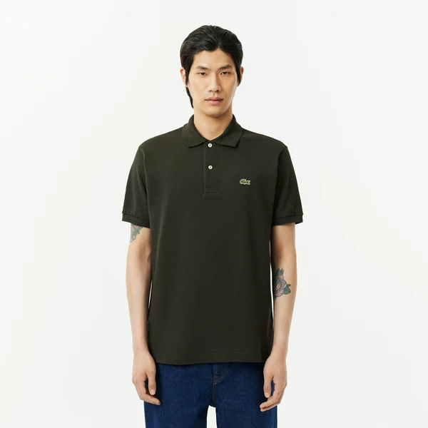 Мужское поло Lacoste L1212 Classic Fit, хаки, арт. L1212
