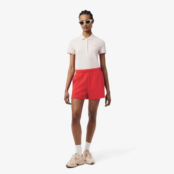 Женские шорты Lacoste из органического хлопка, красный, арт. GF9606