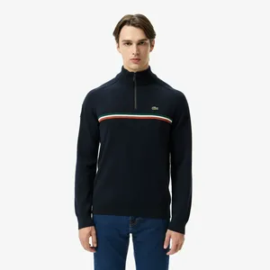 Свитер Lacoste классического кроя, синий, арт. AH2613R