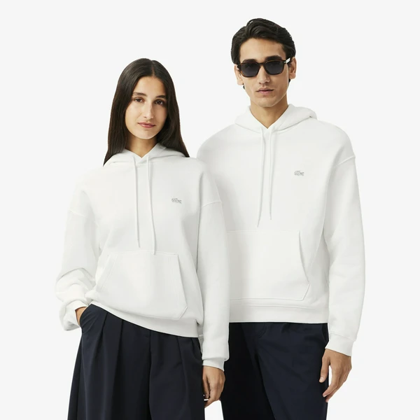 Свитшот Lacoste свободного кроя, белый, арт. SH7741