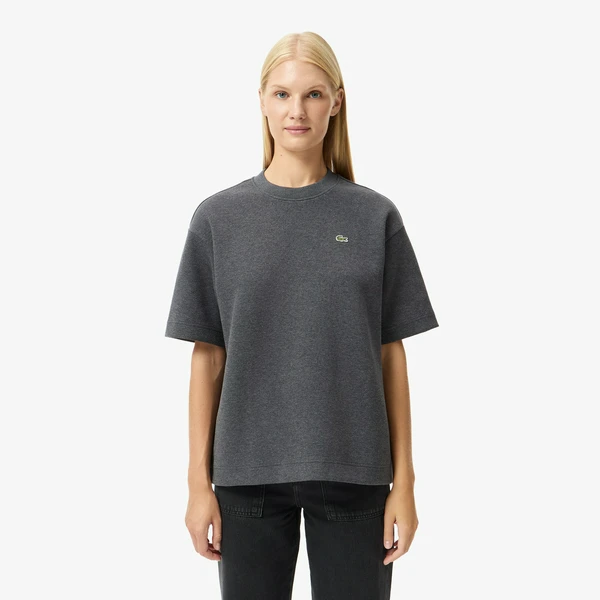 Женская футболка Lacoste оверсайз, серый, арт. TF6902
