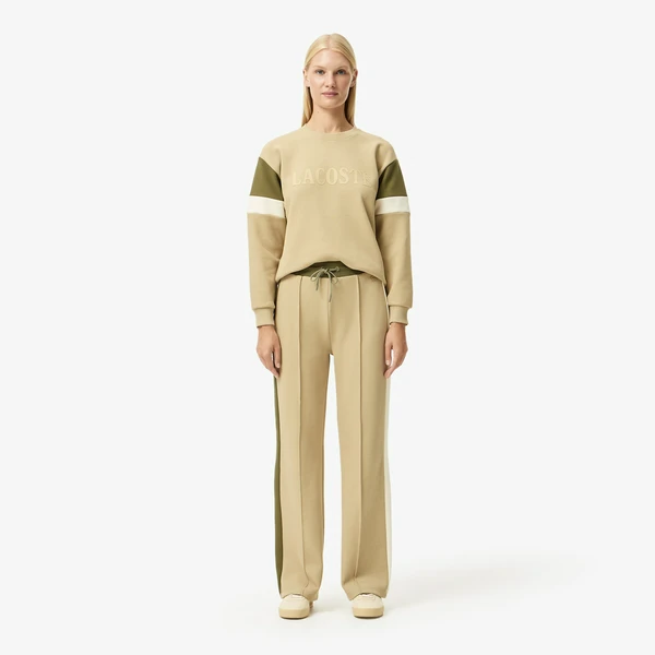Спортивные брюки Lacoste оверсайз, бежевый, арт. XF2610