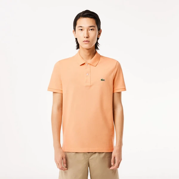 Мужское поло Lacoste L.12.12 Slim Fit, оранжевый, арт. PH4012