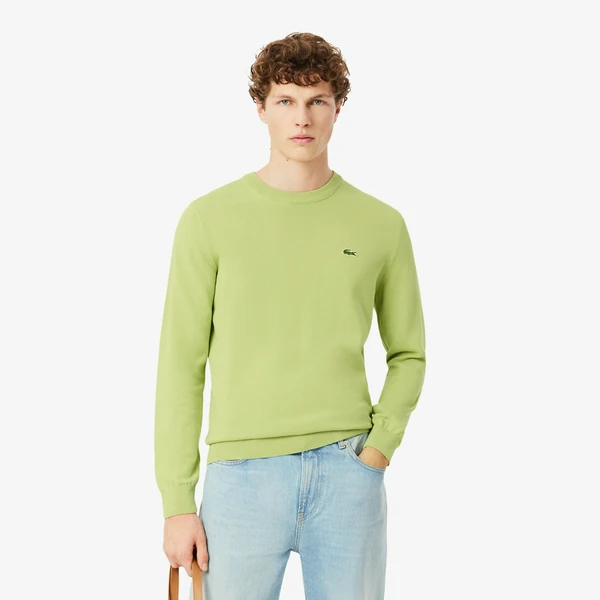 Мужской свитер Lacoste из органического хлопка, зеленый, арт. AH1985