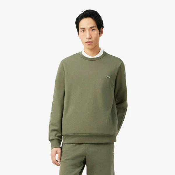 Мужской флисовый свитшот Lacoste SH0891, хаки, арт. SH0891