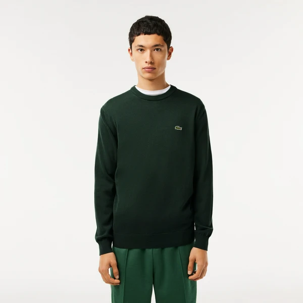 Мужской свитер Lacoste из органического хлопка, зеленый, арт. AH1985