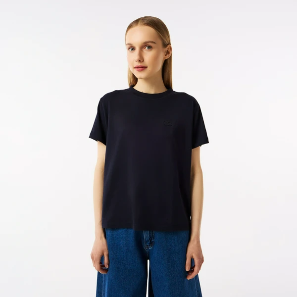 Женская футболка Lacoste SPORT из органического хлопка, синий, арт. TF0404