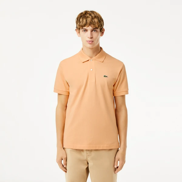 Мужское поло Lacoste L1212 Classic Fit, оранжевый, арт. L1212