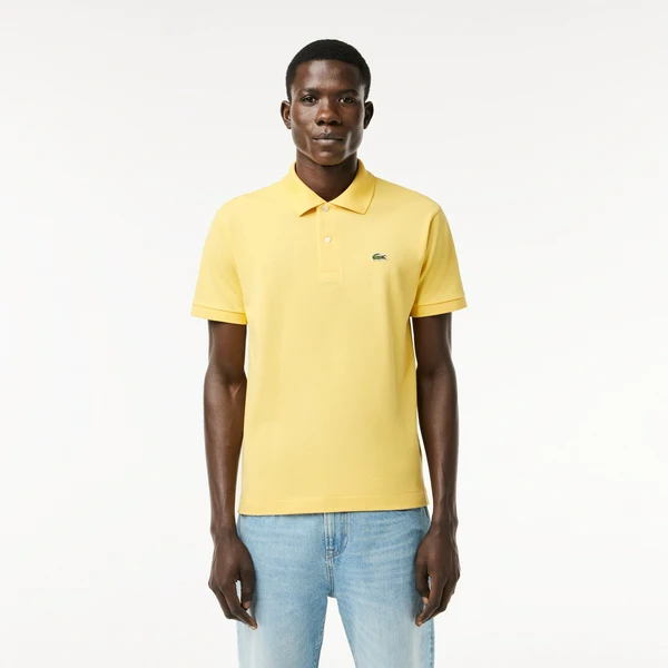 Мужское поло Lacoste L1212 Classic Fit, желтый, арт. L1212