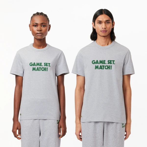 Футболка Lacoste Unisex из хлопка, серый, арт. TH0134