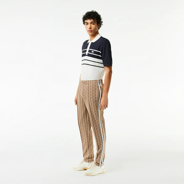 Спортивные брюки Lacoste Paris Regular Fit с монограммой, бежевый, арт. XH1440