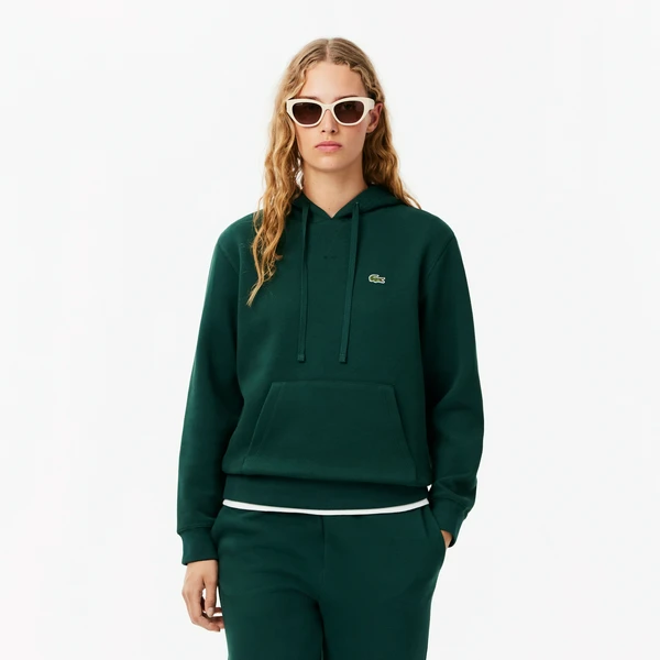 Женская толстовка Lacoste с капюшоном, зеленый, арт. SF8346