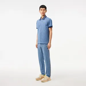 Спортивные брюки Lacoste Paris Regular Fit с монограммой, голубой, арт. XH1440