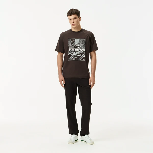Мужские брюки Lacoste из эластичного хлопка, коричневый, арт. HH3332