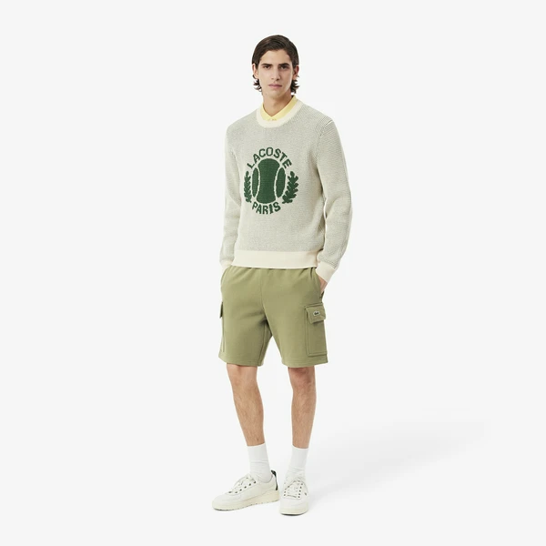 Мужские шорты Lacoste из органического хлопка, хаки, арт. GH9743