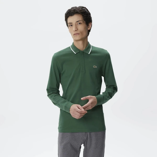 Мужское поло Lacoste Slim Fit, зеленый, арт. PH2404
