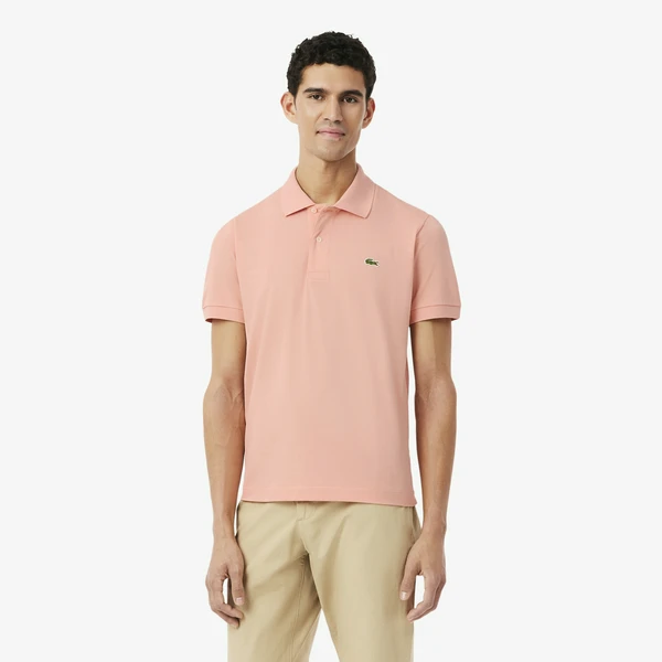 Мужское поло Lacoste из органического хлопка, розовый, арт. PH9851