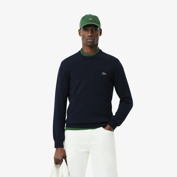 Мужской свитер Lacoste из органического хлопка, синий, арт. AH1985