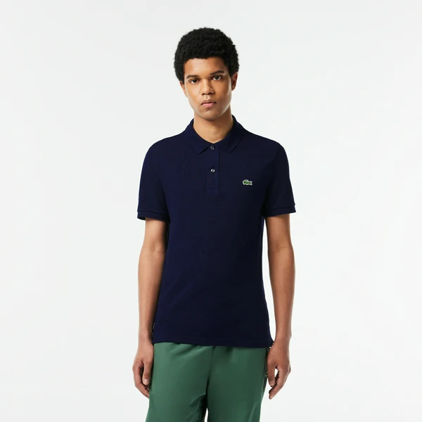 Мужское поло Lacoste L.12.12 Slim Fit, синий, арт. PH4012