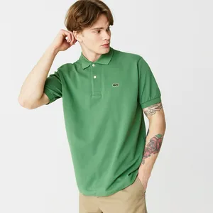 Мужское поло Lacoste L1212 Classic Fit, зеленый, арт. L1212