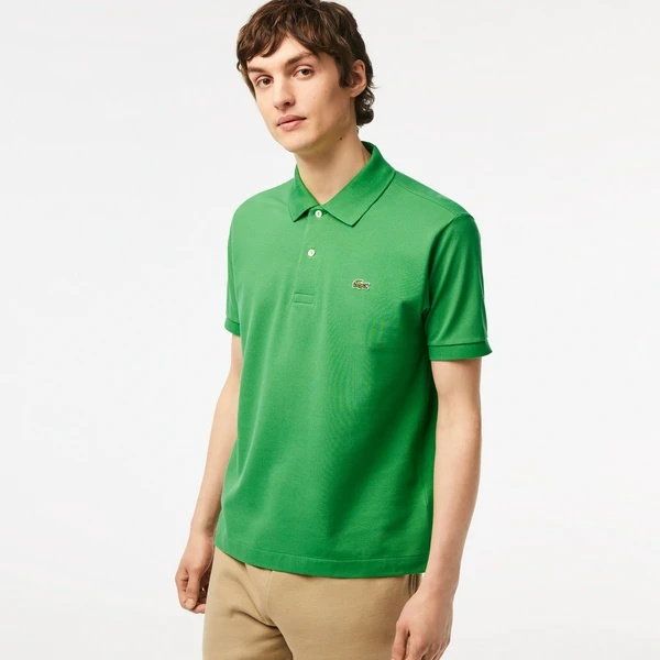 Мужское поло Lacoste L1212 Classic Fit, зеленый, арт. L1212