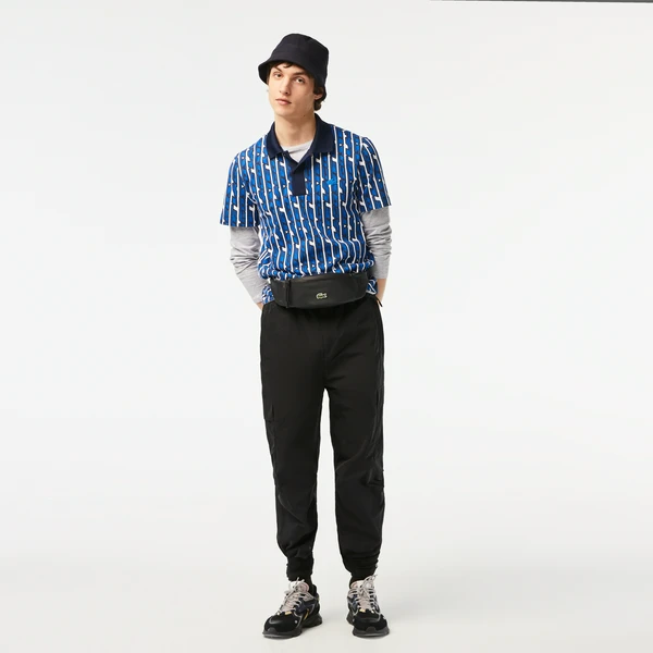 Мужские водоотталкивающие брюки Lacoste Relaxed Fit, черный, арт. XH5442