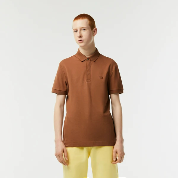 Мужское поло Lacoste PARIS Regular Fit, коричневый, арт. PH5522